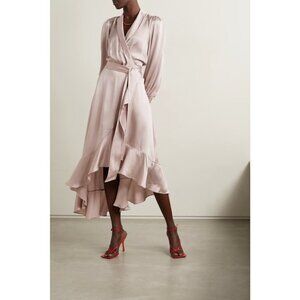 Zimmermann Blush Pink Wrap Dress